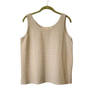 RAFAEL Vintage Striped Pullover Top Tank Size Medium Blue White NWOT